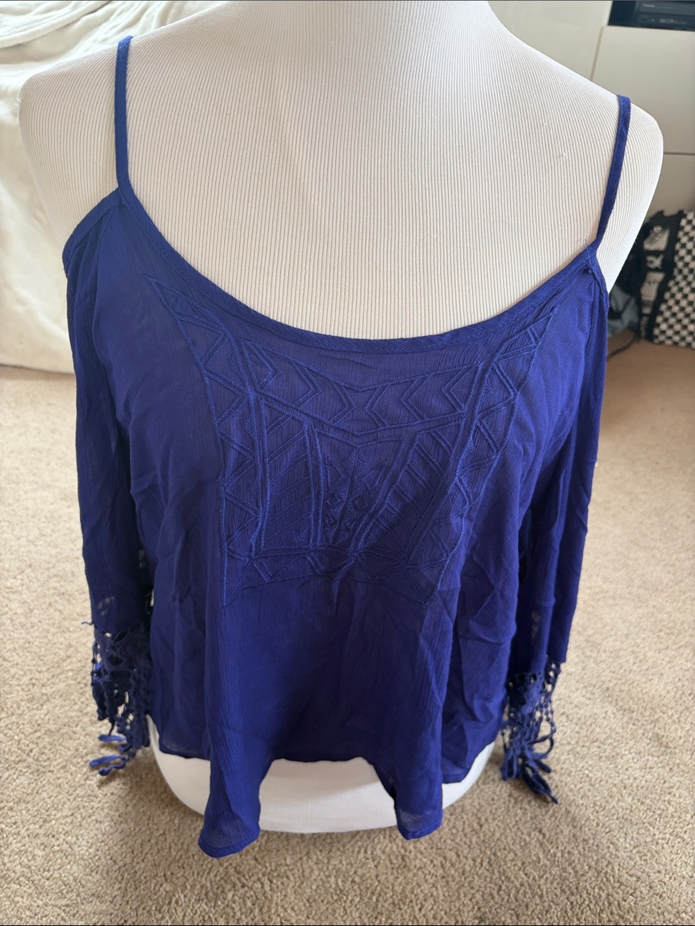 Haute Society Purple Cold Shoulder Top